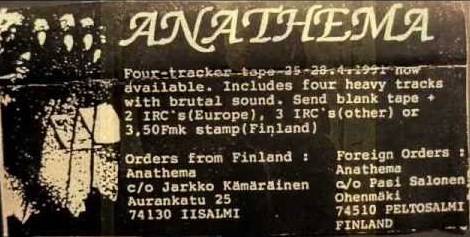 Anathema (FIN) : Demo II '91